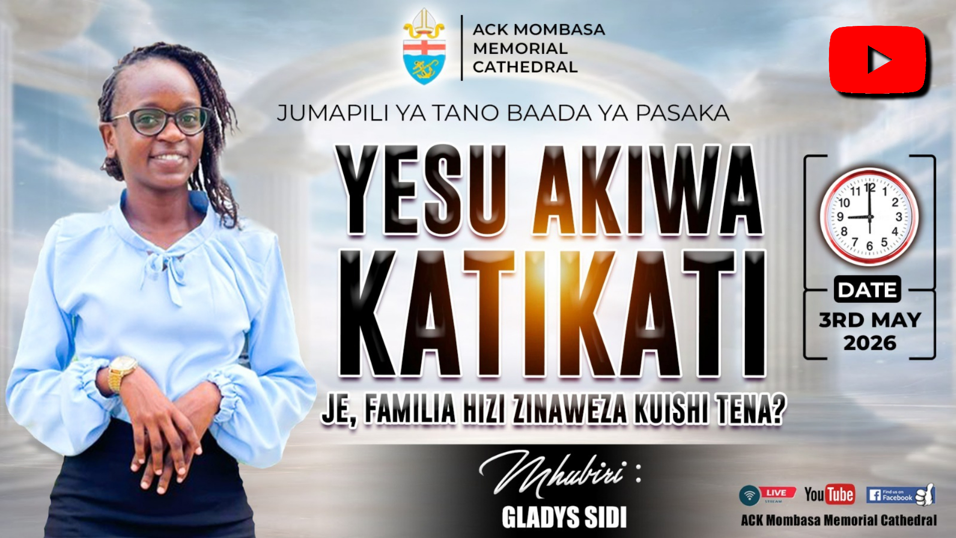 SERVICE SERMON: YESU AKIWA KATIKATI